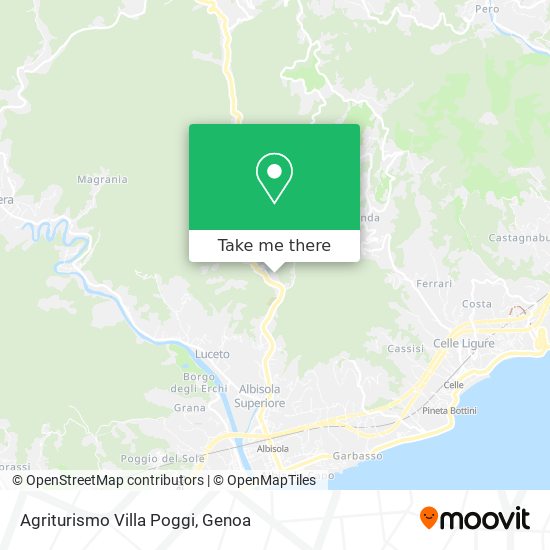 Agriturismo Villa Poggi map