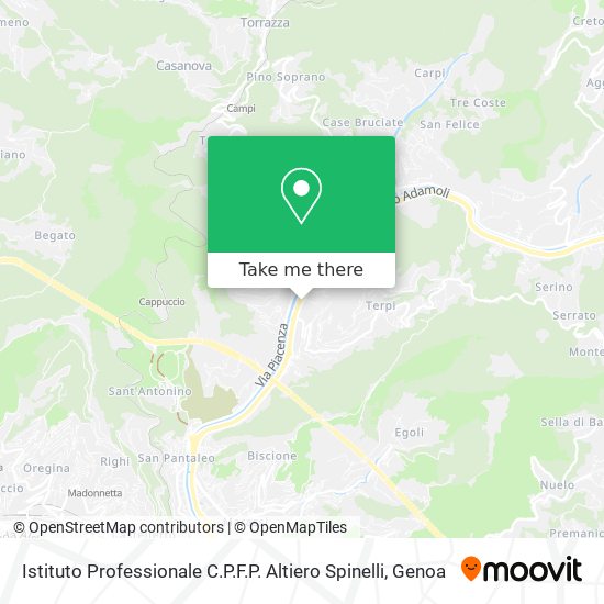 Istituto Professionale C.P.F.P. Altiero Spinelli map