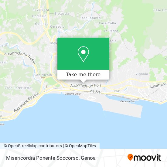 Misericordia Ponente Soccorso map