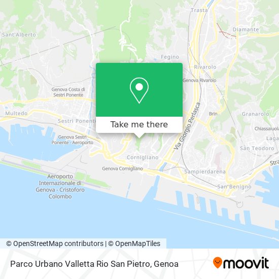 Parco Urbano Valletta Rio San Pietro map