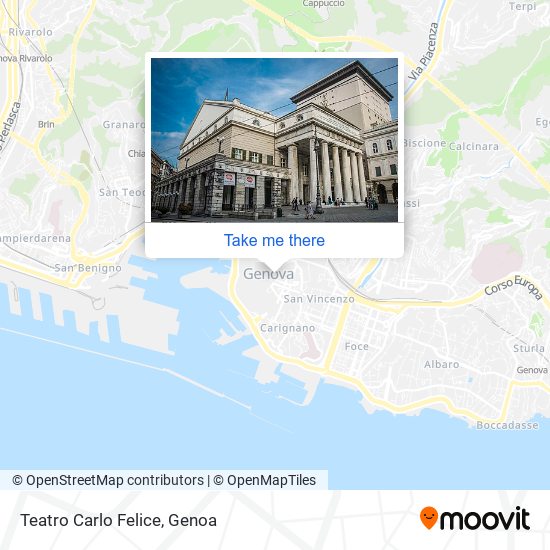 Teatro Carlo Felice map