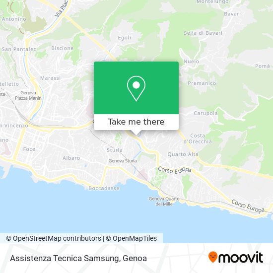 Assistenza Tecnica Samsung map