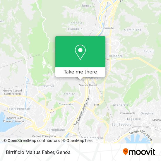 Birrificio Maltus Faber map