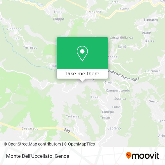 Monte Dell’Uccellato map