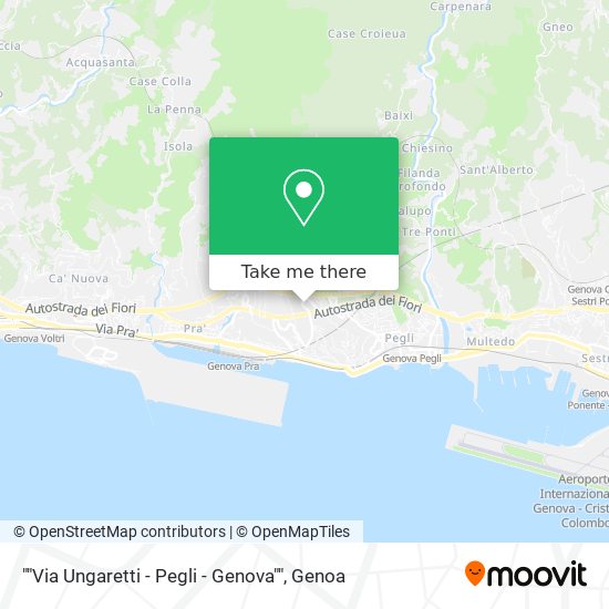 ""Via Ungaretti - Pegli - Genova"" map
