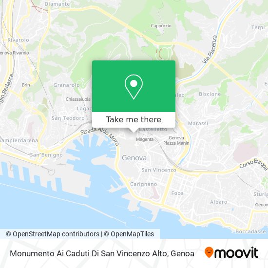 Monumento Ai Caduti Di San Vincenzo Alto map