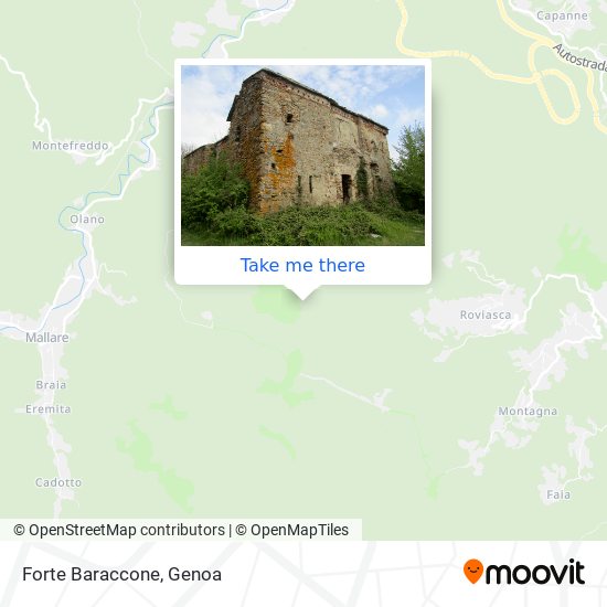 Forte Baraccone map