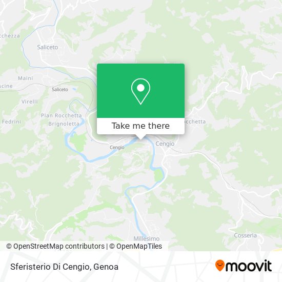 Sferisterio Di Cengio map