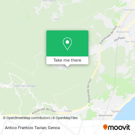 Antico Frantoio Tavian map