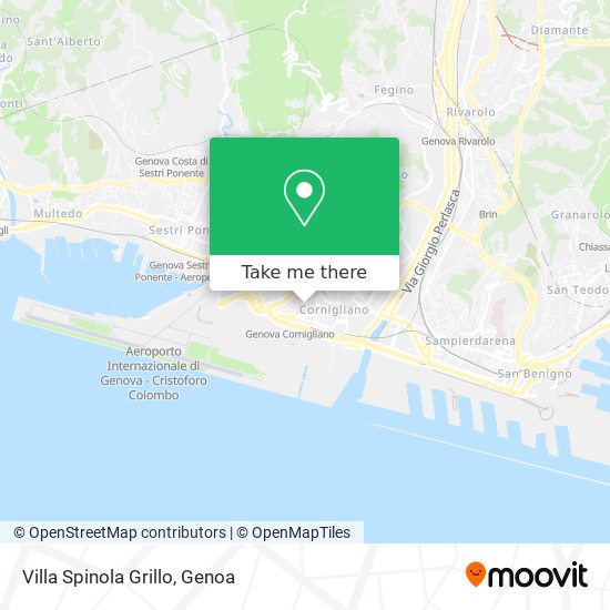Villa Spinola Grillo map