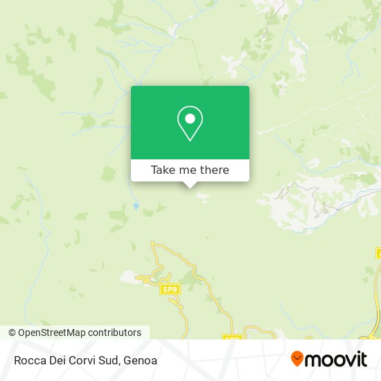 Rocca Dei Corvi Sud map