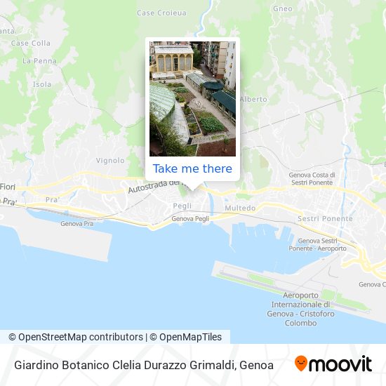 Giardino Botanico Clelia Durazzo Grimaldi map