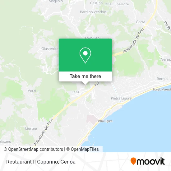 Restaurant Il Capanno map