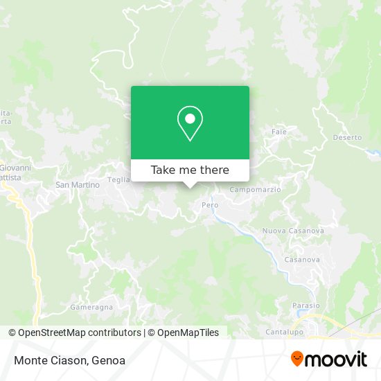 Monte Ciason map