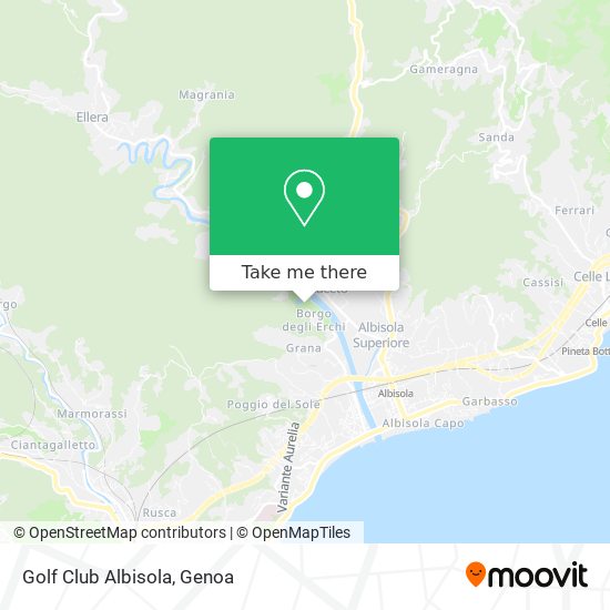 Golf Club Albisola map