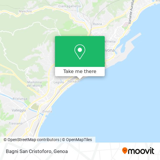 Bagni San Cristoforo map