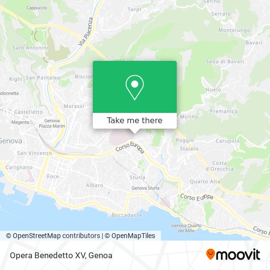 Opera Benedetto XV map