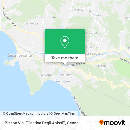 Bisson Vini ""Cantina Degli Abissi"" map