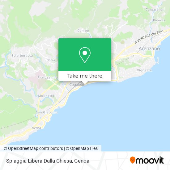 Spiaggia Libera Dalla Chiesa map