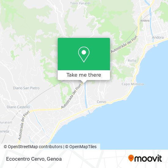 Ecocentro Cervo map