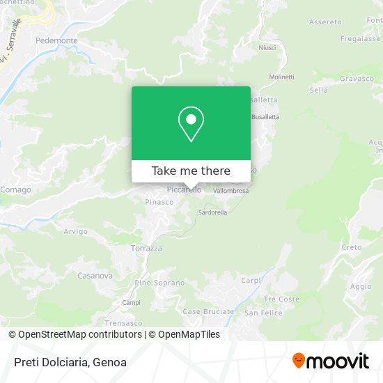 Preti Dolciaria map