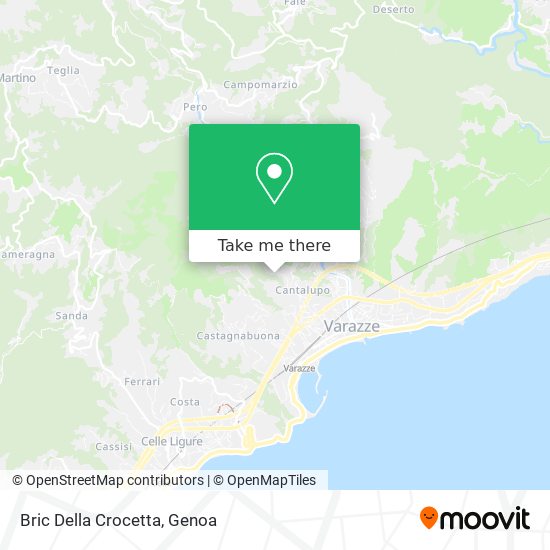 Bric Della Crocetta map