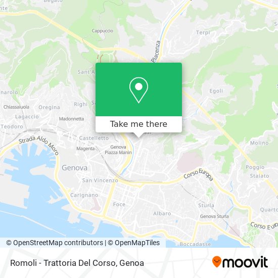 Romoli - Trattoria Del Corso map