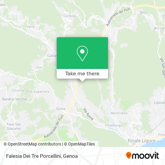 Falesia Dei Tre Porcellini map