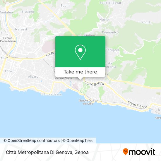 Città Metropolitana Di Genova map
