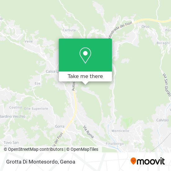 Grotta Di Montesordo map