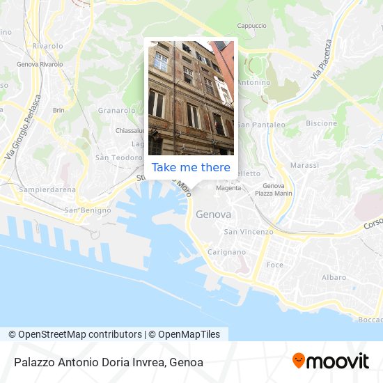 Palazzo Antonio Doria Invrea map