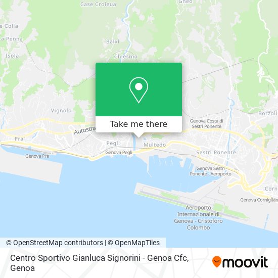 Centro Sportivo Gianluca Signorini - Genoa Cfc map
