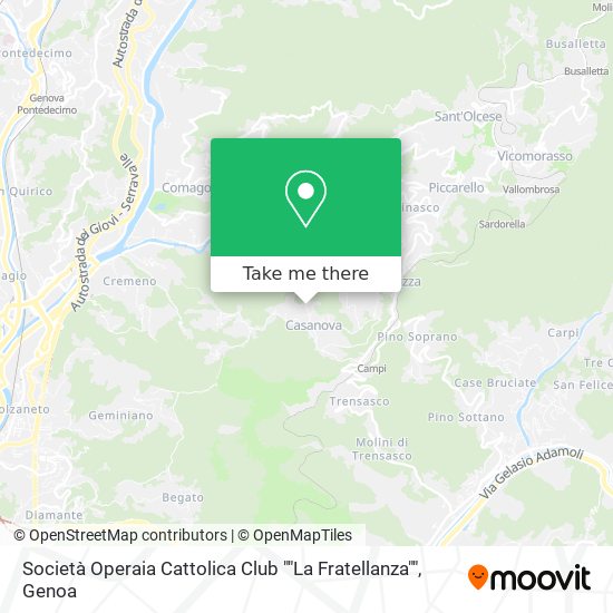 Società Operaia Cattolica Club ""La Fratellanza"" map