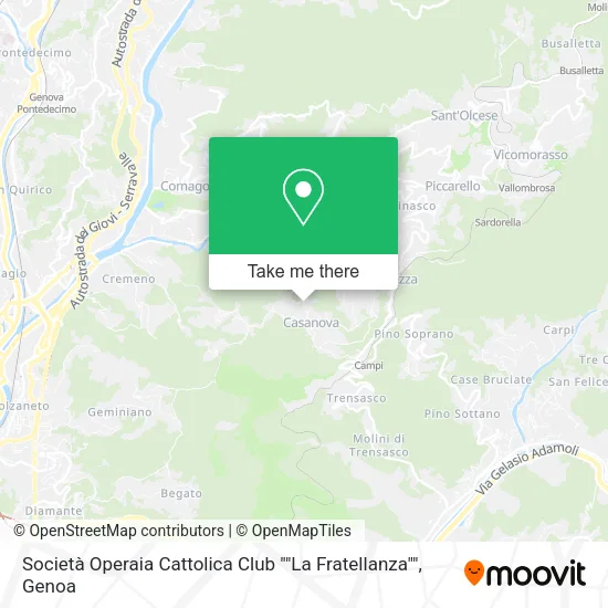 Società Operaia Cattolica Club ""La Fratellanza"" map