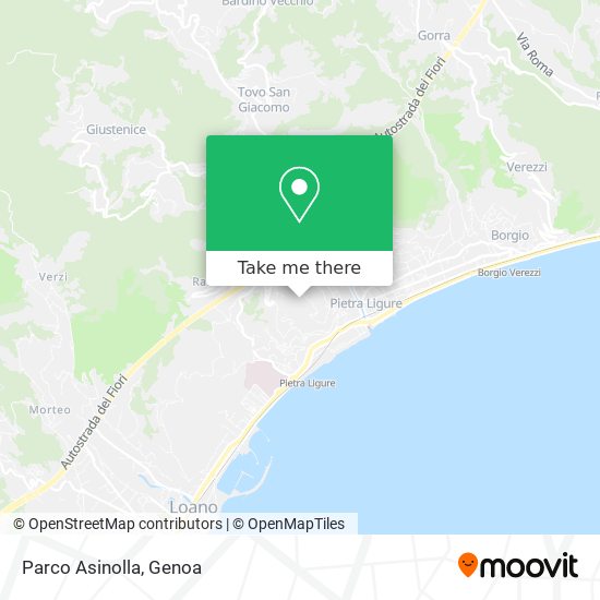 Parco Asinolla map