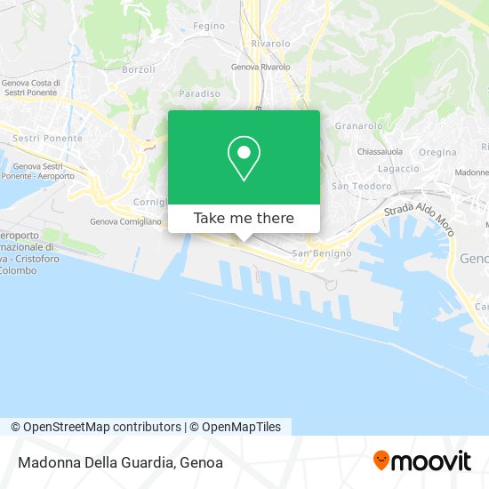 Madonna Della Guardia map