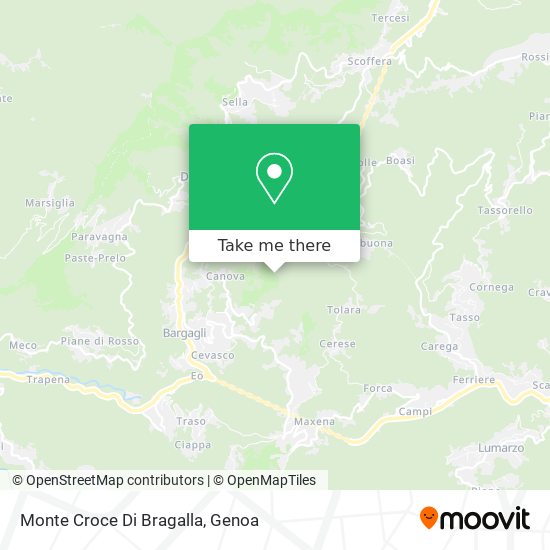 Monte Croce Di Bragalla map