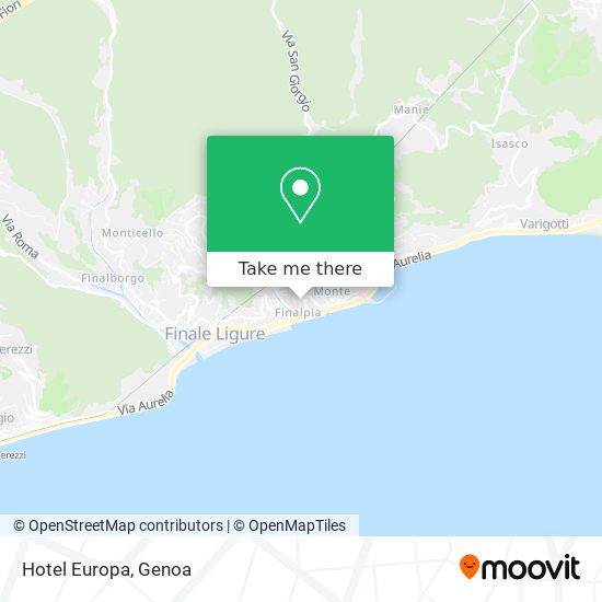 Hotel Europa map