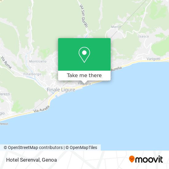 Hotel Serenval map