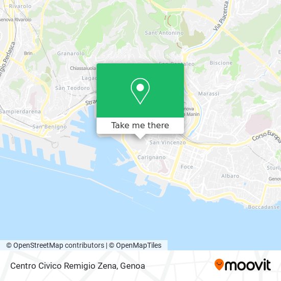 Centro Civico Remigio Zena map