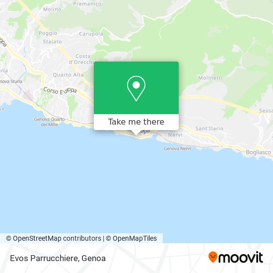 Evos Parrucchiere map