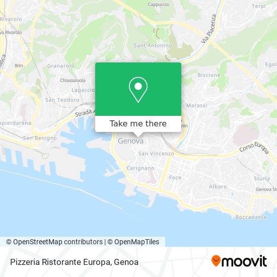 Pizzeria Ristorante Europa map