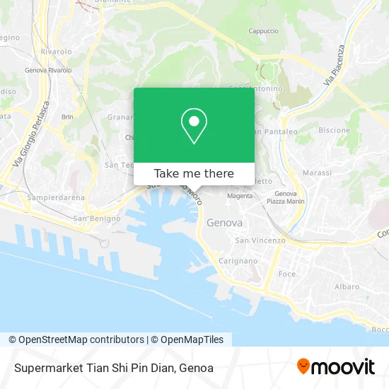Supermarket Tian Shi Pin Dian map