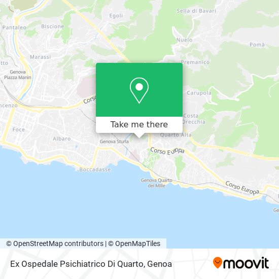 Ex Ospedale Psichiatrico Di Quarto map