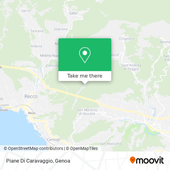 Piane Di Caravaggio map