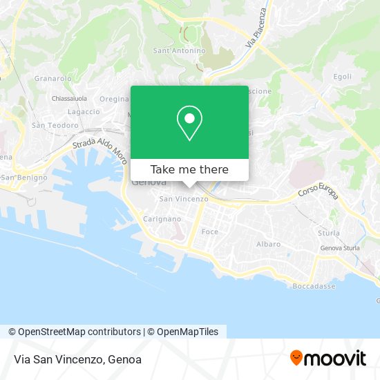 Via San Vincenzo map