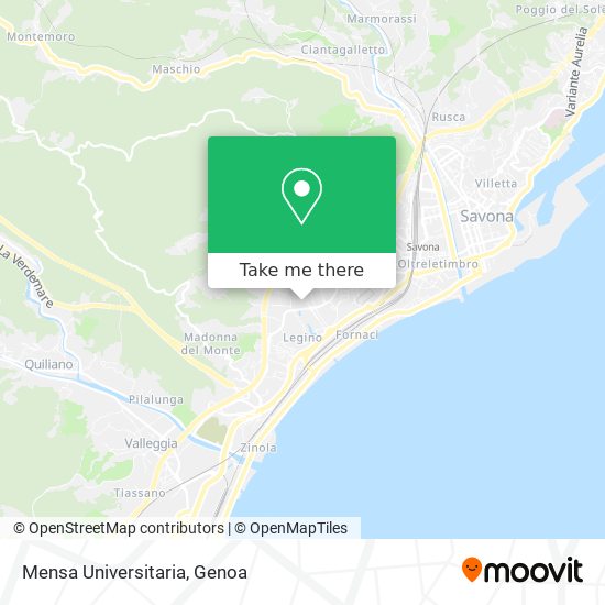 Mensa Universitaria map