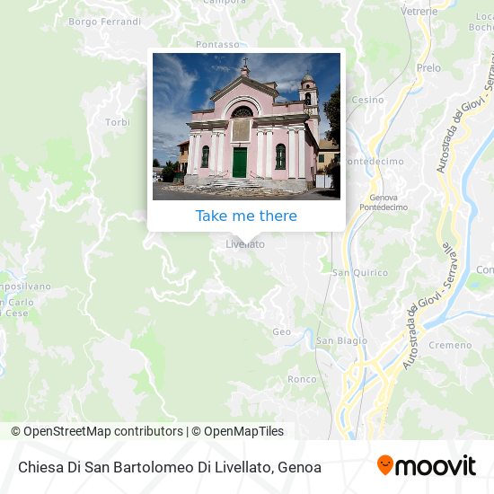 Chiesa Di San Bartolomeo Di Livellato map