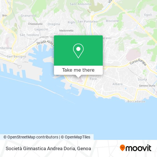 Società Ginnastica Andrea Doria map