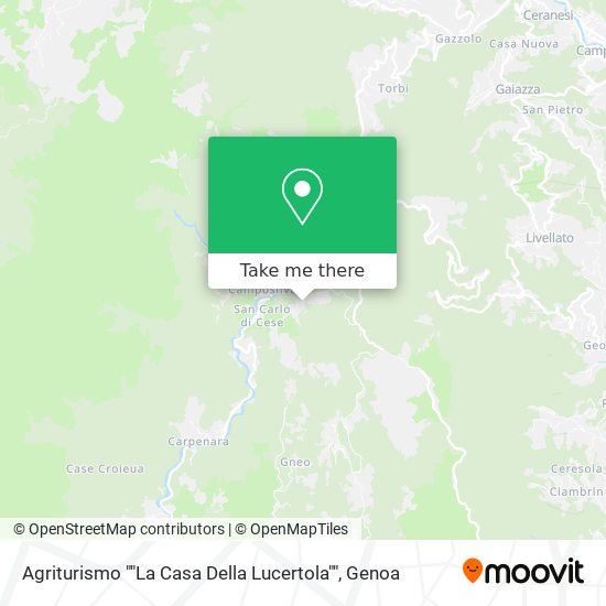 Agriturismo ""La Casa Della Lucertola"" map